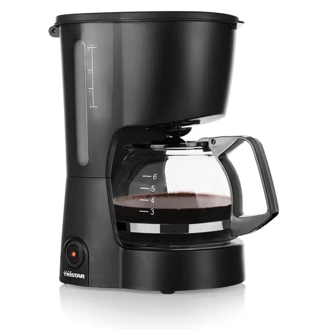 Tristar Cafetera, Capacidad 6 Tazas, 600W, Función Mantener Caliente, Apagado Automático, Filtro Permanente, Sistema Antigoteo, Compacta y Portátil, Fácil de Limpiar, CM-1246