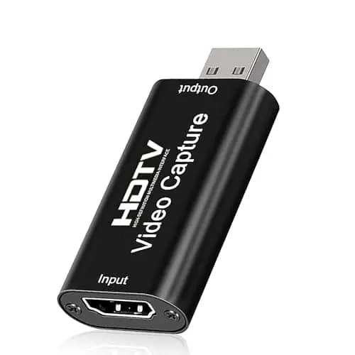 Capturadora Video Hdmi, USB a hdmi Vídeo Game Capture 1080P Transmisión, capturadora Video para Juegos, Transmisión, Enseñanza, Videoconferencia