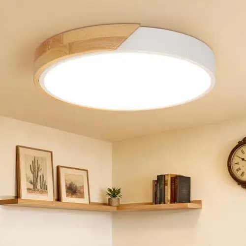 kimjo lámpara led techo 24w redonda 30cm