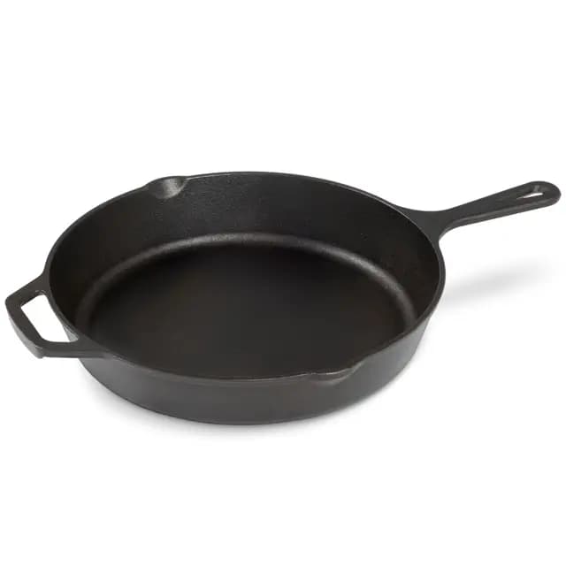 Navaris Sarten Hierro Fundido Induccion 30 cm - Sartenes de Hierro Fundido Induccion Vitrocerámica Horno Barbacoa Cocina de Gas - Sartén Antiadherente 30 cm con 2 Asas - Cast Iron Pan