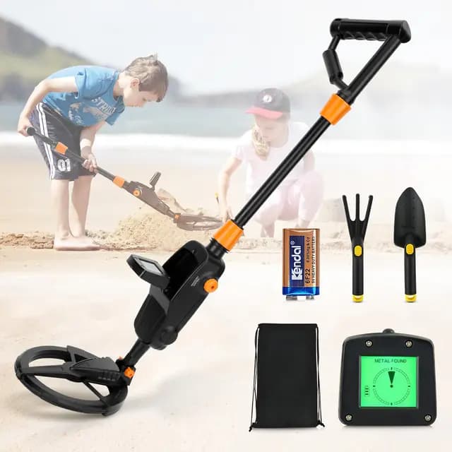 Sunowl Detector de Metales para Nios con Pantalla LCD e Indicacin de Sonido, Alta Sensibilidad con Bobina de Bsqueda para Bsqueda de Metales