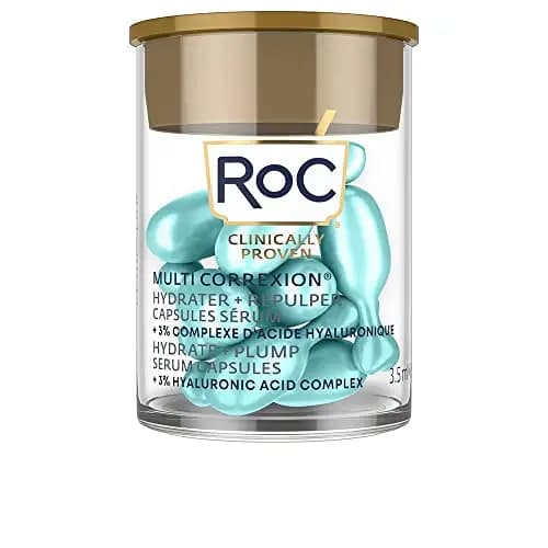 RoC - Multi Correxion Hydrate + Plump Cápsulas de Suero - Máxima Potencia de Relleno - Para Hidratar la Piel - Ácido Hialurónico - 10 Piezas – Imagen 1