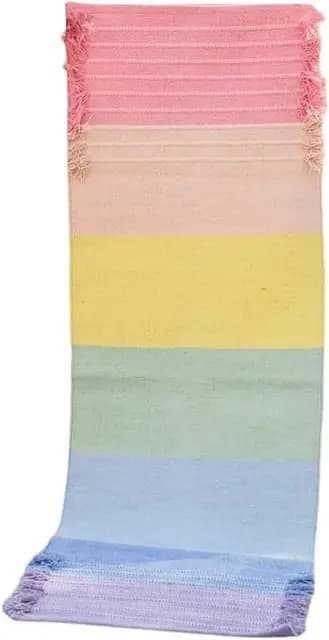 Esterilla de yoga india hecha a mano, 100 % algodón orgánico, para yoga caliente, antideslizante, de algodón, ecológica, tejida a mano, antideslizante y gruesa, plegable, para fitness diario en casa,