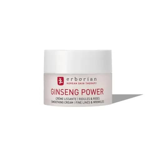 Erborian - Ginseng Power - Crema Facial Alisadora Anti-Edad - Lucha contra las Arrugas y Líneas de Expresión - Cuidado Facial - Cosmética Coreana - 15ml