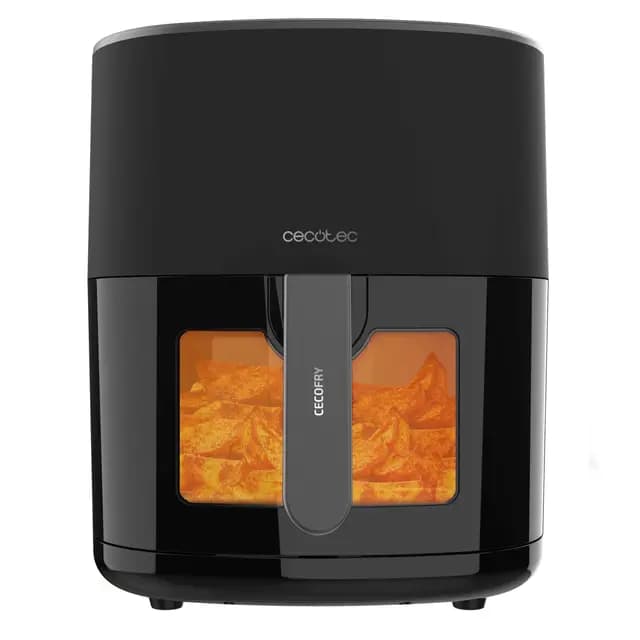 Cecotec Cecofry Fantastik Window 6500 Ventana. 1700W, 6'5L, Tecnología PerfectCook, 12 modos de Cocinado, Táctil, Regulable 80-200ºC, Ventana, Cocina hast 60 min, Sin Sobrecalentamiento, 6L