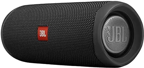 JBL Flip 5 Altavoz inalámbrico portátil con Bluetooth, speaker resistente al agua (IPX7), JBL PartyBoost, hasta 12h de reproducción con sonido de calidad, negro – Imagen 1