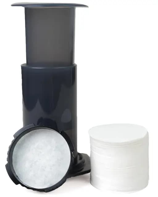 Filtro Cafe 500pcs,Redondos & 64 mm,Filtros de Papel Microfiltros,Sin Blanquear Natural,Filtros Papel Desechables para Máquinas de Cafetera,Blanco