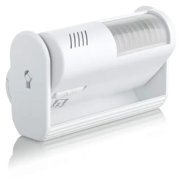 SEBSON Sensor Movimiento con Alarma y con Sonido para Tiendas, Timbre Inalámbrico, Alimentado por Batería, Alarma de Seguridad
