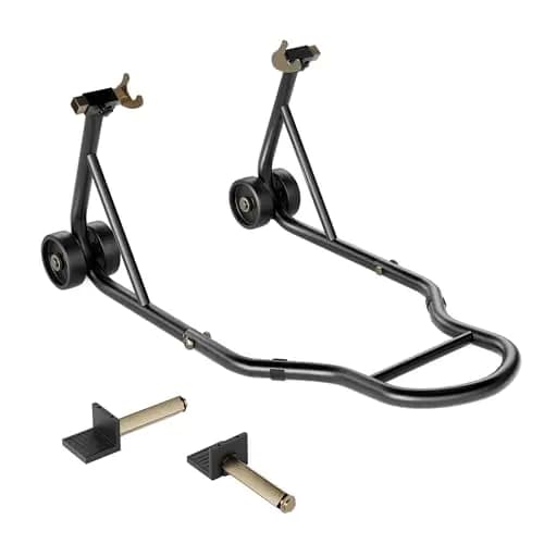 SPECSTAR Caballete Moto Elevador Universal para Motocicleta de Carga Pesada Elevador de Rueda Trasera Soporte para Moto Deportiva con Spool y Combo de Paddock
