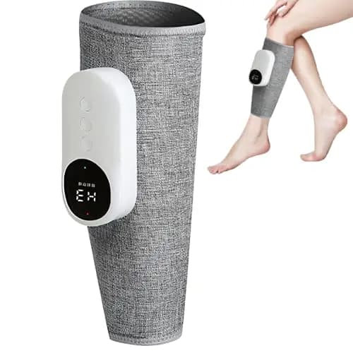 Masajeador de Piernas, MasajeaDor de Pantorrillas 3 en 1, Masajeador de Presoterapia con 3 Niveles de Intensidad y 3 Funciones de Calor, para el Dolor y la Circulación, para Piernas Cansadas