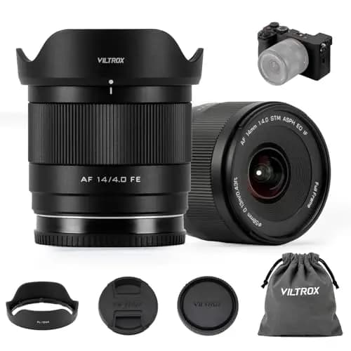 VILTROX 14mm F4.0 Air FE Mount Objetivo Fotográfico para Sony E Camera Lenses Wide Angle Full-Frame para Objetivo Autofoco para Sony A7 A9 A1 FX3 A7RV ZVE1 A7CII A6600 A6500 ZV-E10II FX30