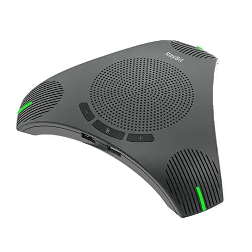 Altavoz de Conferencia con Micrófono para 8-10 Personas Reuniones de Negocios, Microfono Omnidireccional USB de 360° para PC/Laptop/Computadora/Escritorio/Videoconferencia/Zoom/Skype/Teams