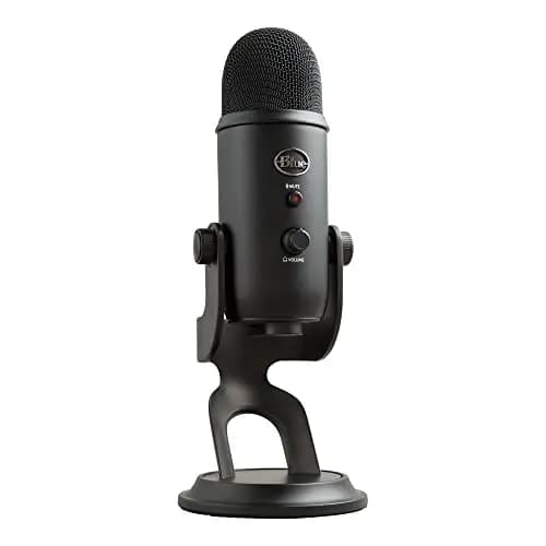 Logitech for Creators Blue Yeti Micrófono USB para Grabación, Streaming, Gaming, Podcasting en PC y Mac, Micro de Condensador para Ordenador, Soporte Ajustable, Plug&Play - Negro – Imagen 1