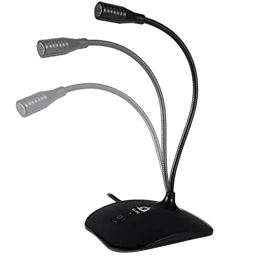 KLIM Talk - Micrófono USB para PC y Mac - Amplia Compatibilidad - con Botón Silencio - Micrófono de Grabación Profesional de Alta Definición - Nueva - Negro