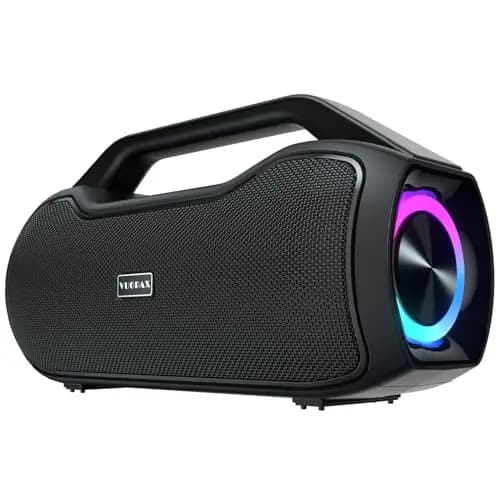 Altavoz Bluetooth Potente Portátil Mejores Altavoces Exterior Potencia pico de 200W, Resistencia Al agua IP65, 2 * Subwoofer Aumentar Apoyo DSP/TWS/AUX/TF/BT5.4 Adecuado Para Fiestas, Playas y Camping