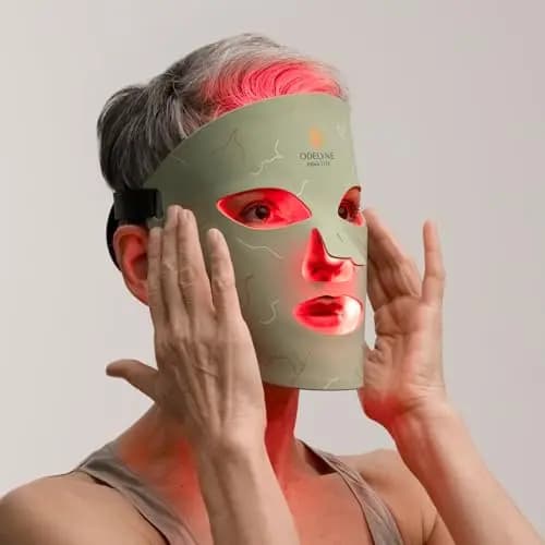 Adara Lite – Máscara facial LED fototerapia máscara con infrarrojos puro 1072 nm y luz roja, terapia de luz roja para antiarrugas y cuidado de la piel, apunta a líneas finas