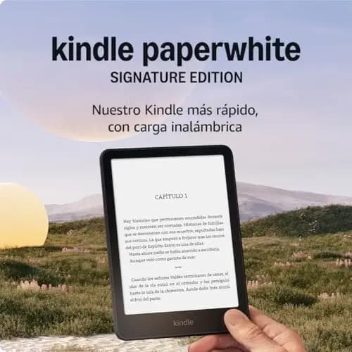 Amazon Kindle Paperwhite Signature Edition (última generación) | Nuestro Kindle más rápido, con luz frontal autorregulable, carga inalámbrica y semanas de batería | 32 GB | Negro metalizado