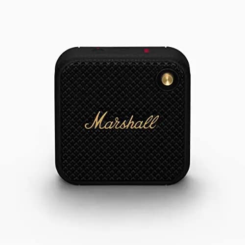 Marshall Willen Altavoces inalámbricos Bluetooth 15 Horas de reproducción IP67 Carga rápida a Prueba de Agua Apilable - Negro