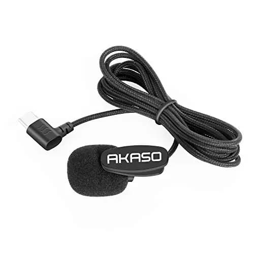 AKASO Micrófono Externo para Cámara de Acción Brave 7/8/6 Plus (Puerto Tipo C) – Imagen 1