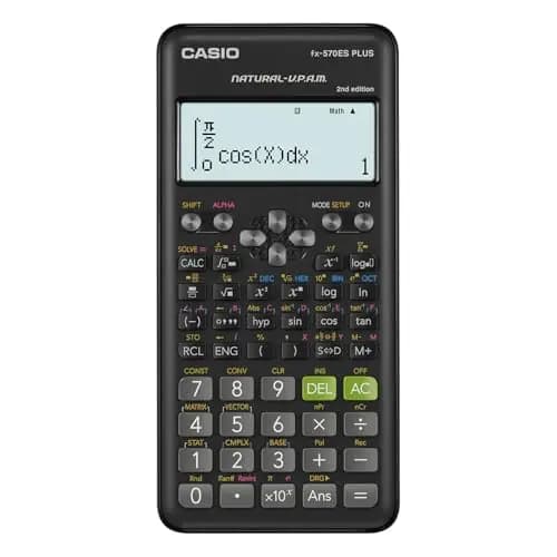Casio FX-570ES Plus-2 - Calculadora Científica, 417 Funciones, 11 x 77 x 162 mm Negro