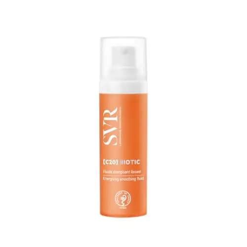 SVR [C20] BIOTIC - Líquido facial que aumenta la luminosidad. 20 % de vitamina C, ácido hialurónico y hidratante probiótico para piel apagada y cansada, tratamiento diario iluminador y