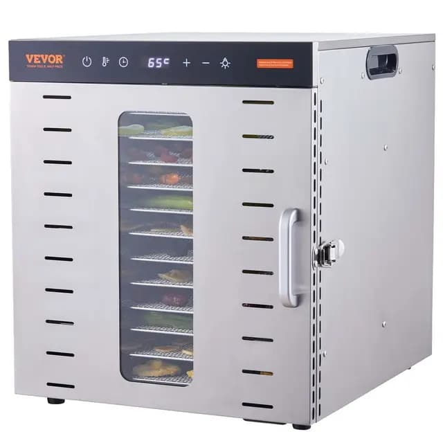 vevor deshidratadora 10 bandejas 1000w