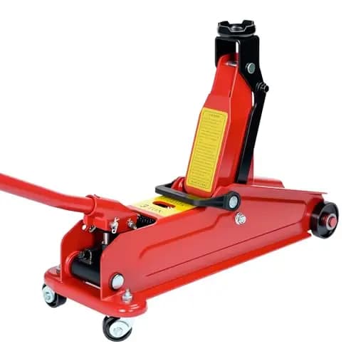 HYCHIKA Gato Hidraulico para Coche 3T, Gato Coche, Altura de Elevación 135-370 MM, Ruedas Giratorias 360°, Ligero y Portátil con Diseño Robusto, para Automóvil, SUV, Cambio de Neumáticos