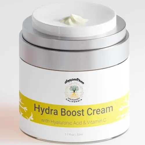 Crema hidratante antiarrugas facial mujer y hombre, piel seca y mixta, con Ácido Hialurónico, Vitamina C y Colágeno, 50ml