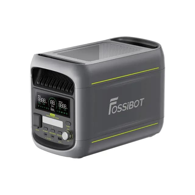 FOSSiBOT F1800 Estación de Energía Portátil 1024Wh Batería LiFePO4 1800W (Pico 3600W), Carga Rápida 1200W, Modo ECO, BMS, App Control para Caravana, Camping, Hogar y Emergencias