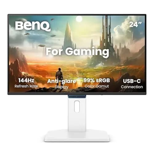 BenQ Monitor GW2490TE 23,8” 1080p FHD 144Hz IPS Eye-Care para Oficina en casa, USB-C, 1920x1080, Optimizador Visual, sin parpadeos, Baja luz Azul, Bisel Ultrafino, Certificado TÜV, Eye-CareU