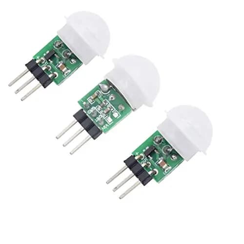 Hailege 3pcs AM312 Mini Módulo de sensor humano piroeléctrico PIR PIR Sensor IR infrarrojo Cuerpo Movimiento manual Detector IR infrarrojo