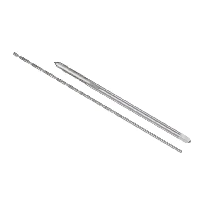 Macho y Taladro Juego, M3 x 0,5 Rosca 100mm Longitud Macho 2,5mm Diámetro, Métrico Extra Largo Máquina Rosca Macho y Helicoidal Taladro Kit para Roscado, 1 Juego