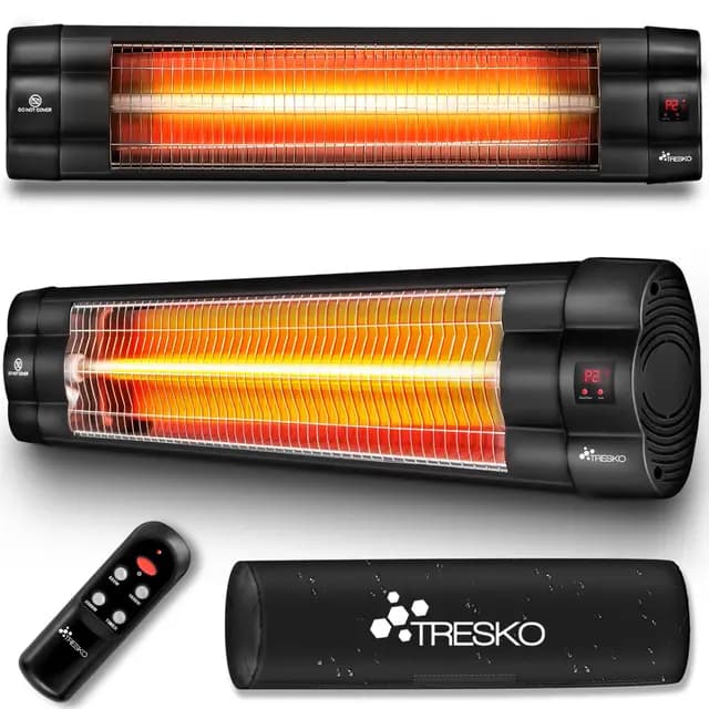 tresko calefactor infrarrojos pared