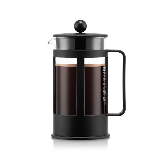 Bodum Kenya - Cafetera, 8 tazas, 1 l, color negro