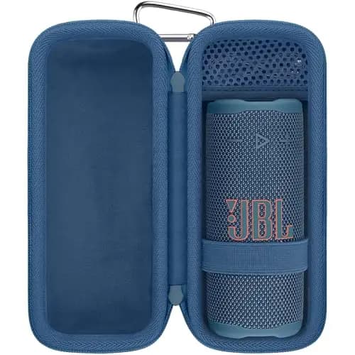Khanka para JBL Grip Altavoz Bluetooth Funda Rígida, Estuche de Viaje y Transporte para Altavoz Bluetooth Compacto JBL Grip con Mosquetón, Solo Estuche (Azul)