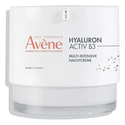 Avène Hyaluron Activ B3 Multi-intensive Nachtcreme - Anti-Aging Pflege gegen Falten mit Niacinamid, 40 ml Crema