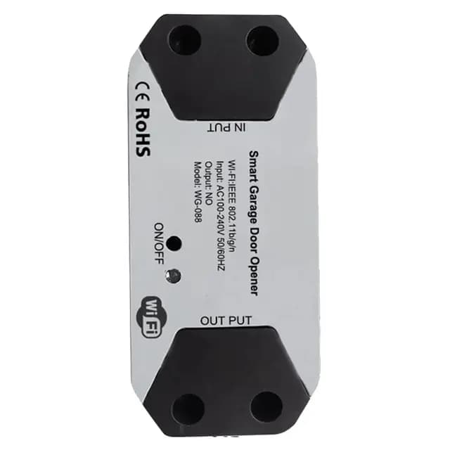 Controlador de Apertura de Puerta de Garaje Inteligente con Interruptor WiFi Funciona con Home/Tuya APP Control No Requiere Concentrador, Enchufe de la UE