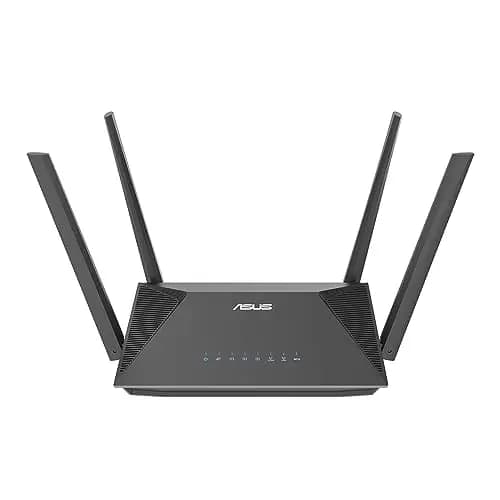 ASUS RT-AX52 - Router Extensible AX1800 Doble Banda WiFi 6, Instant Guard, Programación de Control Parental, VPN Integrada, Compatible con AiMesh