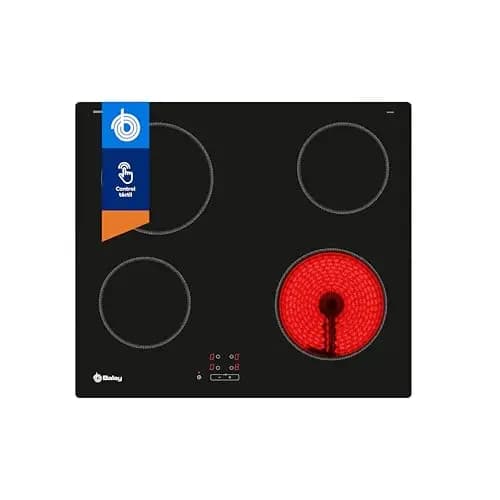 Balay - Vitrocerámica, 60 cm, 4 zonas, Negro, 3EB761EN