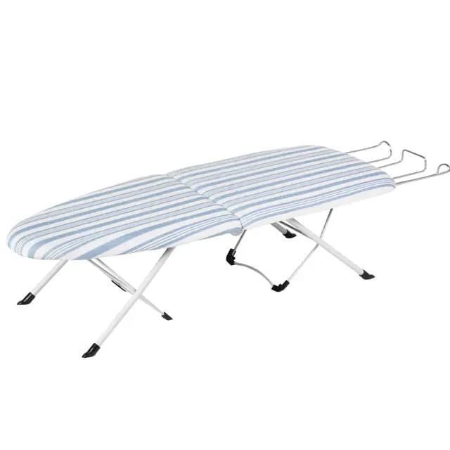 Honey Can Do Tabla de Planchar Plegable de Mesa con Cubierta y Acolchado, Acero Inoxidable, Blanco, 31.49x8.128x42.01 cm