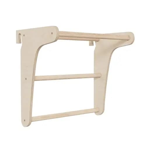 Barra de dominadas de madera para barra de dominadas para pared de peldaños, fitness, gimnasia, ejercicios correctivos