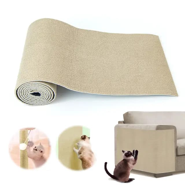 Protector Sofá Rascador Gatos Pared - 30 x 200 cm, Alfombra Autoadhesivo para Gatos