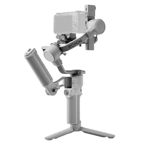 Pack dji RS 4 Mini, Estabilizador para cámaras Canon/Sony/Panasonic/Nikon/Fujifilm, Bloqueos de Ejes automáticos, Carga útil de 2 kg, Estabilizador de cámara, Empuñadura Maleta