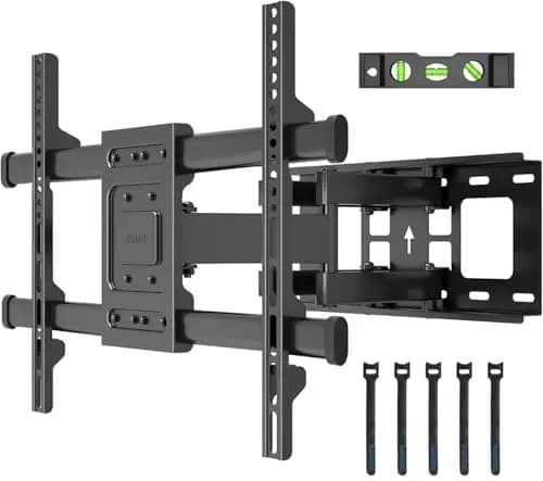 BONTEC Soporte TV Pared para Pantallas de 32-85 Pulgadas Plana & Curva LED LCD, Soporte Pared TV de Articulado Inclinable y Giratorio, Resistentes hasta 60 kg, VESA Máx 600x400 mm
