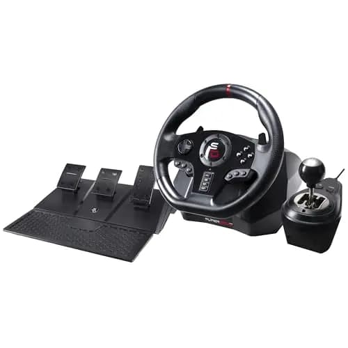 Subsonic - Volante Superdrive GS850-X - Volante de carreras con Palanca de Cambios, Levas en el Volante y Pedales. Rotación de 270° y vibraciones. Para PS4, Xbox Series X/S y Xbox One - Negro