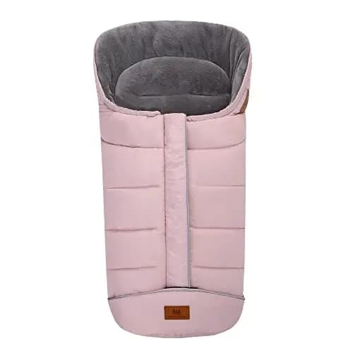 Miracle Baby Saco Silla Paseo Universal Invierno,Mantener Caliente、Impermeable Saco para Cochecito Bebe Antideslizante,Apto para Todo Tipo de cochecitos para bebés de 0 a 4 años(Rosa-Básico)