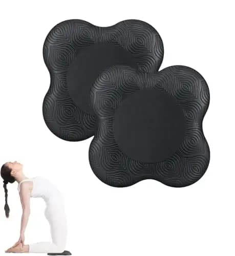 2 PCS Almohadilla Rodillera Yoga,Esterilla Yoga Antideslizante,Esterilla Fitness Pilates,Manos Codos Cojín Antideslizante para Protectora Rodilla,Tobillo,Codo y la Mano