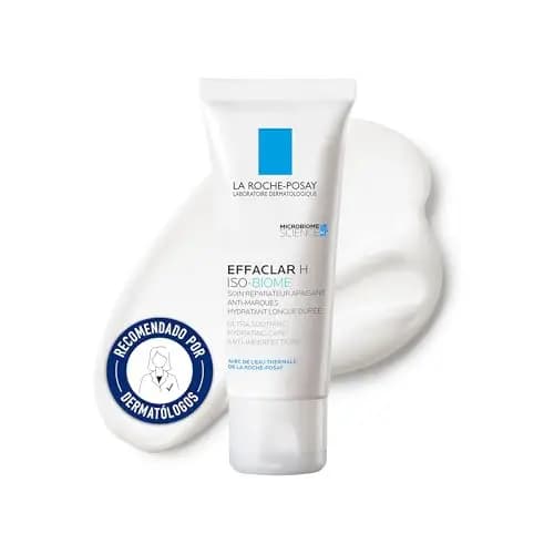 La Roche Posay, Effaclar H Iso-Biome Crema Hidratante Facial, Hidrata, Calma y Repara la Piel, Reduce Imperfecciones, Con Niacinamida, Para Piel Grasa con Acné, 40 ml – Imagen 1