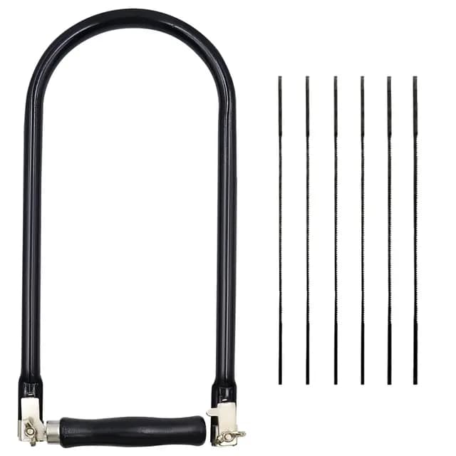 9 Piezas Sierra de Marquetería con 8 Hojas (4#6#8#10) Arco de Sierra de Marquetería para Metal y Madera Proyectos Educativos Cortes Precisos para Aprendices y Manualidades infantiles