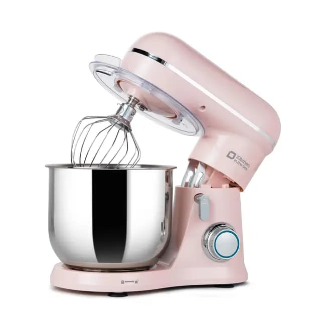 Kitchen in the box Batidora Amasadora Mini 3.5L, Amasadora Pan y Repostería 800W, 10+ Velocidades con Pulso, Robot de Cocina Multifunción con Accesorios, para Principiantes y Cocinas Pequeñas